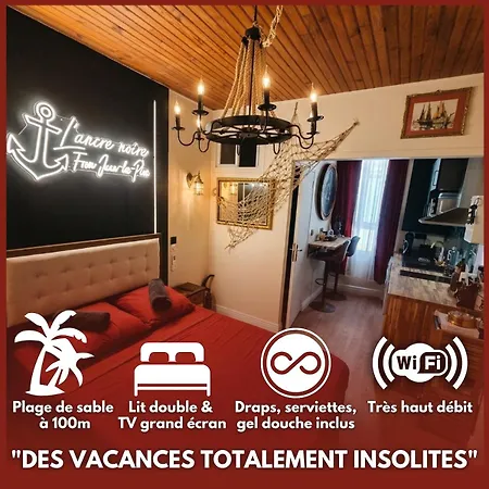 L'ancre Noire - - 100m - Climatise Apartmán *